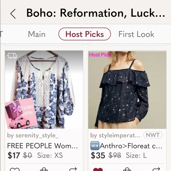 πAnthro>Floreat cold shoulder boho top NWT - Picture 6 of 9